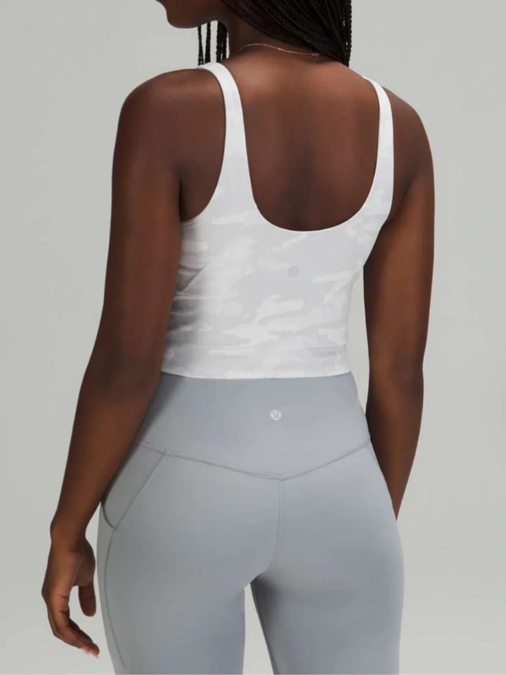 $58 Lululemon Align Tank Incognito Camo Alpine White Multi